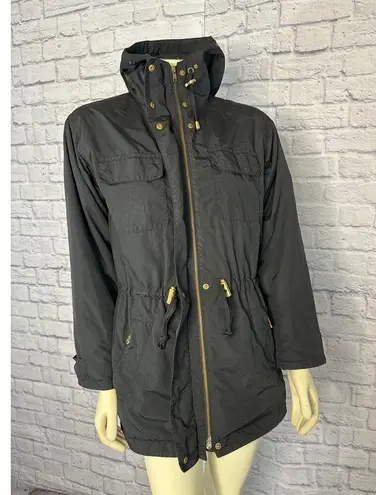 Vintage BOGNER Hooded black ladies ski jacket size medium