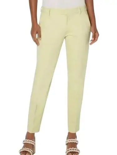 Liverpool Kelsey Trouser Knit Stretch Ankle Slim Pant Banana Yellow NWT 0 25
