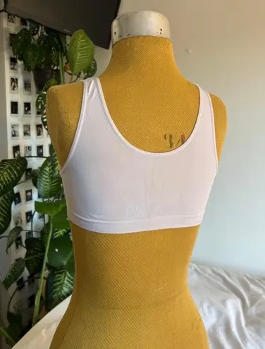 Fruit of the Loom white sports bra top