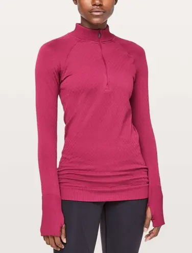 Lululemon  Rest Less 1/2 Zip Star Ruby - Image 1