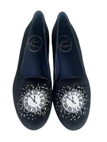 Jack Rogers Clock Embroidered Loafers