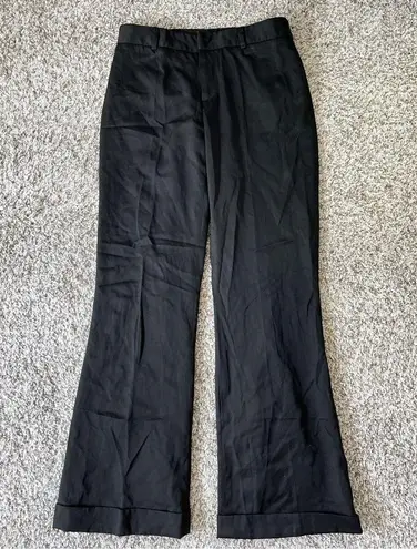 Ralph Lauren  Women’s Pants Black Size 4 Mid Rise Wide Leg Full Lined 100% Wool