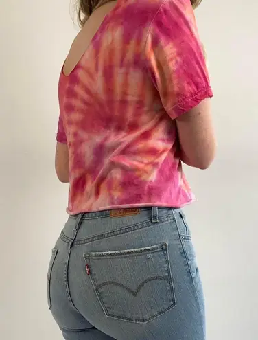 Custom Reworked Tie Dye Bedazzled Tee Size undefined