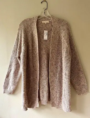 Retrology Plus Sz 3X Knit Pink Cardigan Sweater Open Stretch Drop Shoulders