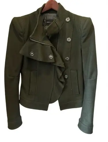 BCBGMAXAZRIA  Military Style Wool Blend Jacket Size S