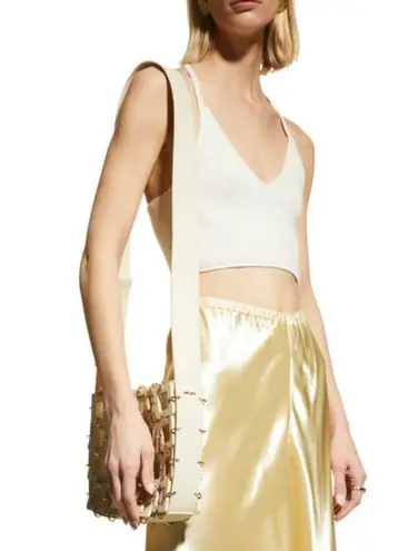 Cult Gaia ππ Terra Cutout Square-Link Crossbody Bag ~ Off White NWT