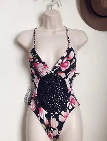 frankie's bikinis  Poppy Lotus Blossom One Piece