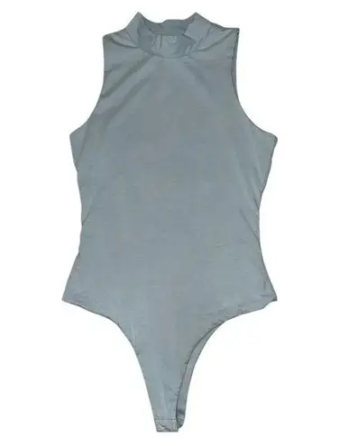 Super down revolve Earl grey blue high neck bodysuit women’s size XS