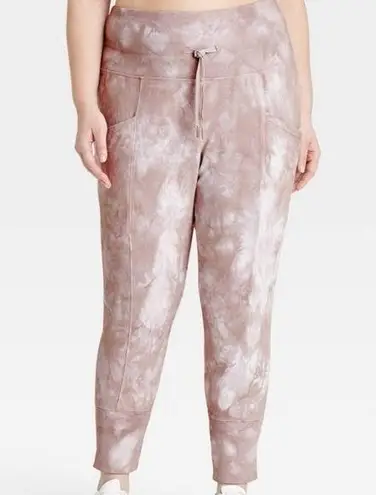 All In Motion Tie-Dye High Rise Jogger Pants w Pockets Women’s XL Extra Large
