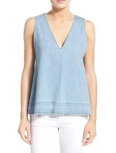 Rag and Bone  Denim Fringe Tank Top