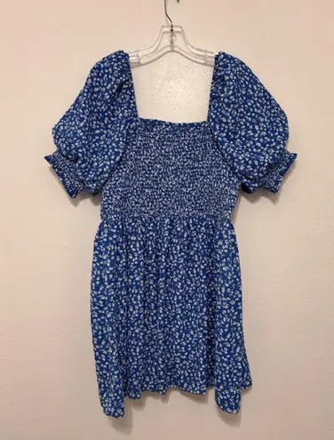 Tuckernuck Hyacinth House floral lined ruffle short sleeve size medium