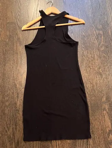 Babaton Aritzia The Group Black Sleeveless Halter Sheath Dress