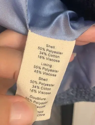 L'Agence Blue blazer jacket long sleeve coat work jacket suit top classic breasted jacket