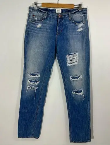 Hudson Jeans Hudson Leigh Boyfriend Distressed Ripped Jeans