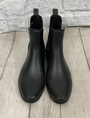 Target women 6 black slip on rain ankle boots