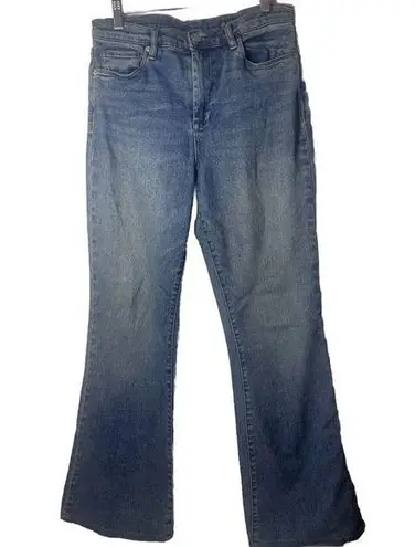 Blank Nyc Jeans Womens 29 Blue Flare The Waverly Stretch Low Rise Distressed