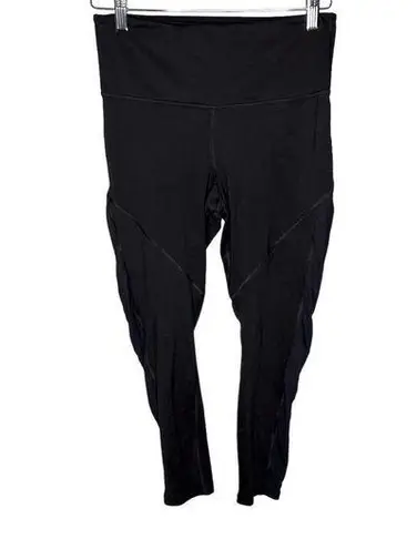 Glyder black cropped length leggings pull on athleisure stretchy size medium