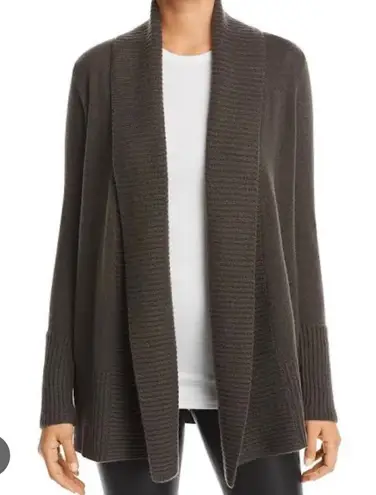 C by Bloomingdale’s 100% cashmere shawl cardigan sweater S grey Gray