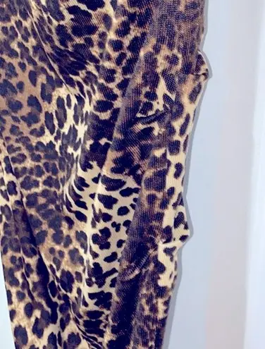 Carmen Marc Valvo  leopard print bodycon dress size xsmall