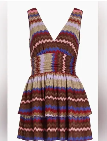 Ramy Brook Laura Zig Zag Tiered Minidress