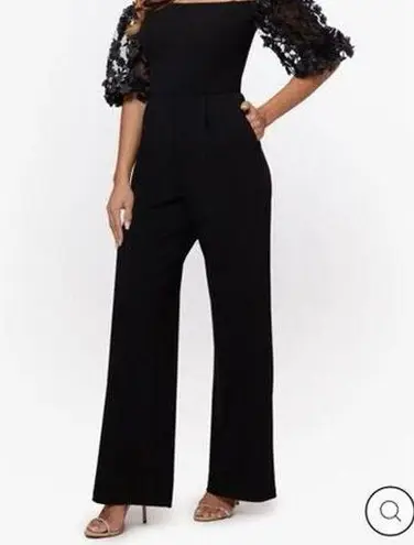XScape "BELLE" OFF SHOULDER SCUBA CREPE JUMPSUIT Size 14 New w/ Tag MSRP $219