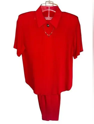 Vintage 80s Vibrant Red Two