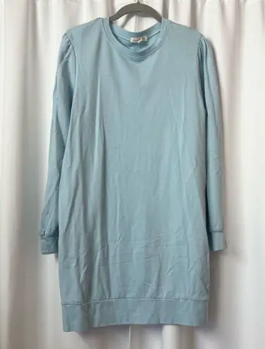 Kingston Grey Light Blue Puff Sleeve Casual T