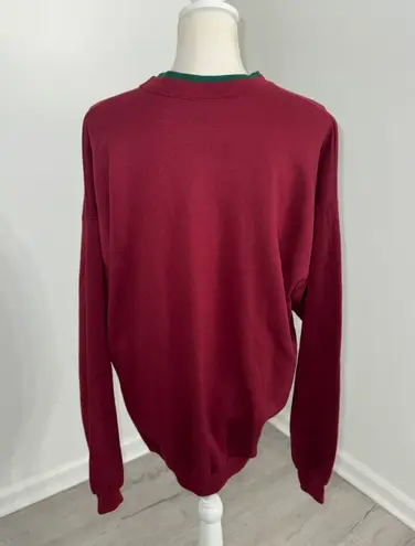 Grandma’s Rules Embroidered Sweatshirt Cranberry Red Adult XL Vintage Style Multiple