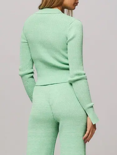 Polo New REMAIN Bastina Knit Long Sleeve Top, RM1327 Green Size 42 New w/Tag