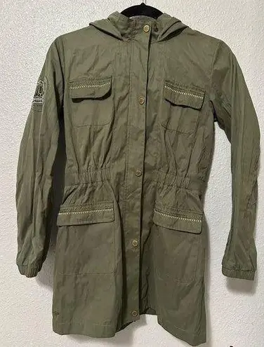 New with tags Chipie Fabille Girls' Coat Olive Hooded Jacket size 14