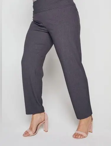 Roz & Ali Gray Ankle Cropped Pants