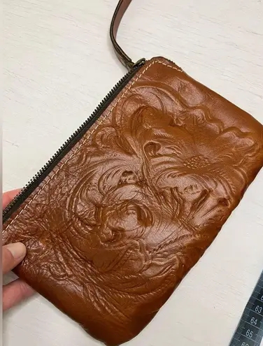 Patricia Nash Cassini Tooled Leather Wristlet