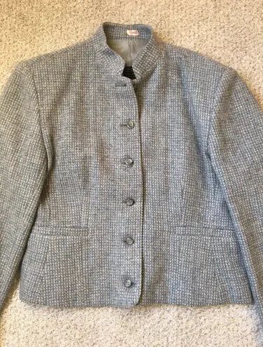 American Vintage Vintage Grey Wool Military Blazer EUC 