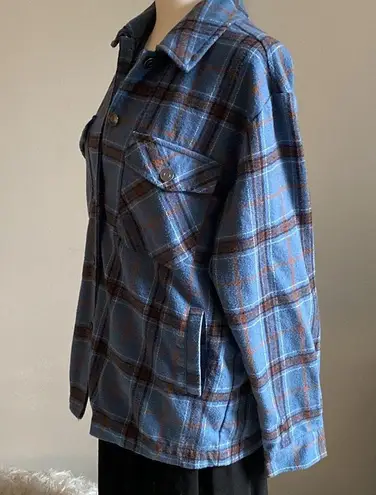 Velvet Heart  Women’s Plaid Flannel Button Up Shirt Jacket Shacket with Pockets