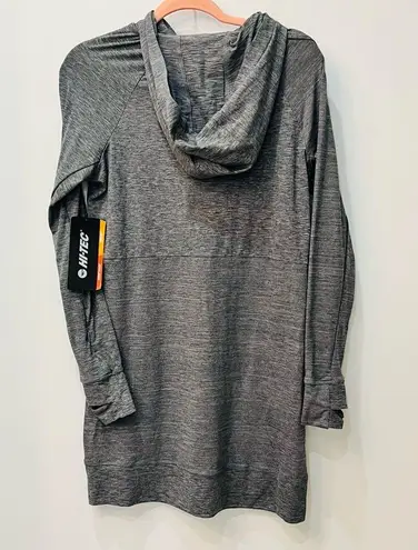 Hi-Tec NWT Women's Echo 1/2 Zip Long Sleeve Hooded Dress Zipper Pocket s…