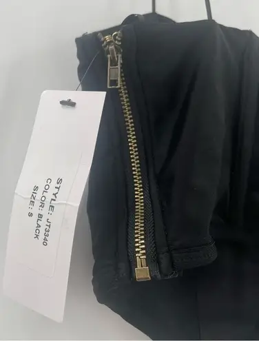 PRICELESS Bustier Size Small Can’t Resist Black NWT Boning Sexy Sheer Mesh Crop