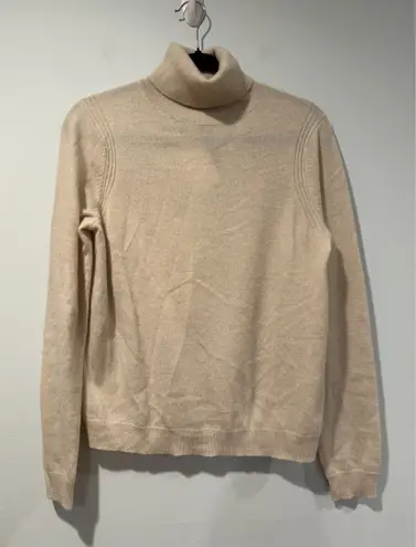 Mango NEW MNG Sweater Womens Small 100% Cashmere Turtleneck Quiet Luxury Minimalist