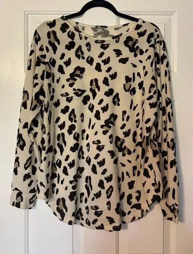 Tickled Teal Leopard Tunic Long Sleeve