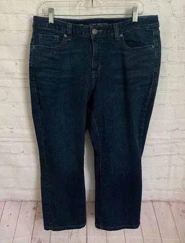 Lane Bryant  dark wash stretch denim Capri cropped jeans 16