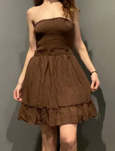 FashioNova brown dress