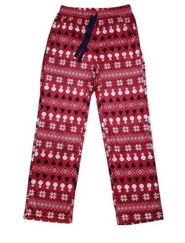 Sleepwear Pajama Pants Womens Small Red Christmas Holiday Geometric NWOT