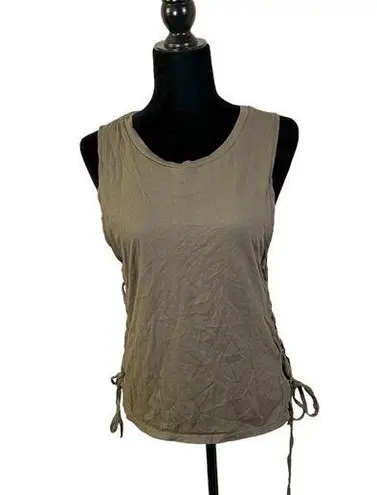 Seafolly Australia Green Tie Sides Sleeveless Blouse Size Small