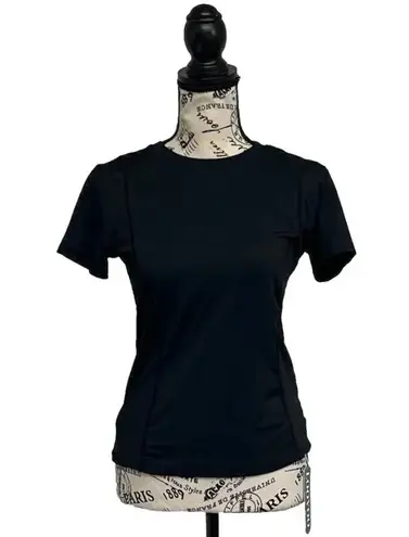 Loovoo Women Black Workout Top M Sporty Athleisure Outdoor Goth Grunge Capsule Size M