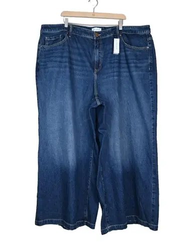 Lane Bryant  Womens 26 Plus Ultra Wide Leg High Rise Jeans NEW