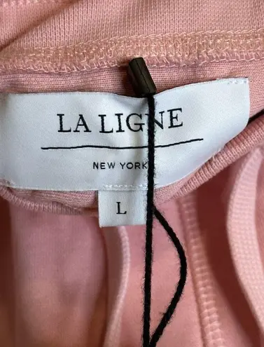 La Ligne NYC Super SHORTS Size L Blush Pink French Terry Cotton NEW Size L