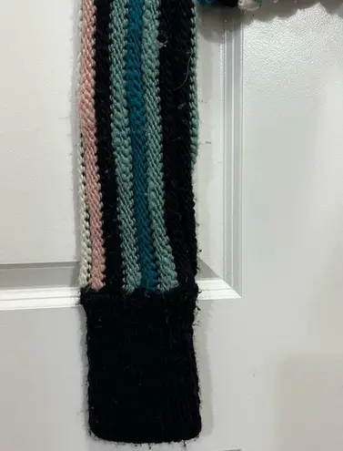 Aisling Camps Multicolor Striped Palm Cropped Sweater Size Small $540 Black