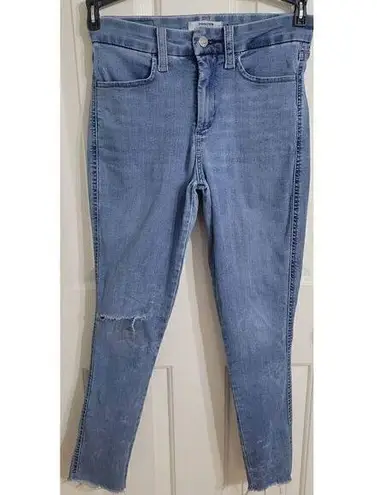 Denizen from Levi's Denizen by Levi High Rise Ankle Skinny Jeans Womens Size 6 W28 Distressed, Fraye