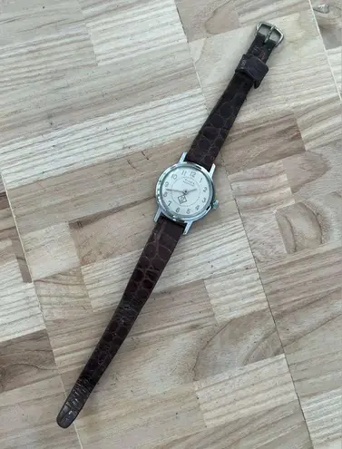 Timex BSA Cub Scouts Vintage Mechanical Winding Watch Genuine Leather Strap