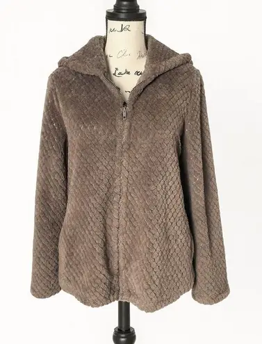 Love to Lounge Women’s Cozy Zip Up Hoodie Size S Textured Oversized Loungewear