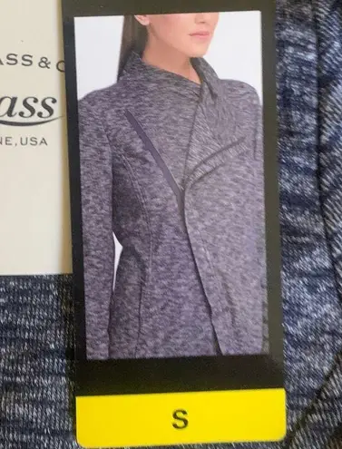 G.H. Bass &Co. G.H. BASS & CO. Womens Cardigan Knit Zip Black and Gray Jacket Small